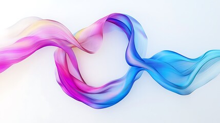 Fototapeta premium Colorful Flowing Glass and Liquid-like Abstract Shapes in Futuristic Digital Art Renderings