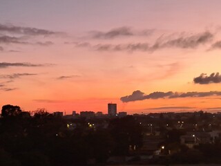 Obraz premium Panoramic view of the sunset in Casablanca