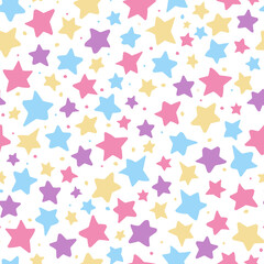 Illustration of star pattern background. Seamless pattern. 