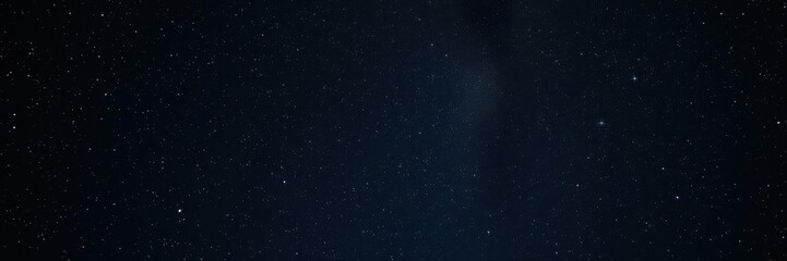 Fototapeta premium Night sky with stars sparkling on a deep black background, dark, beauty