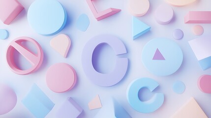 Fototapeta premium Colorful Flowing Glass and Liquid-like Abstract Shapes in Futuristic Digital Art Renderings