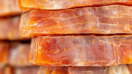 CloseUp of Savory Jerky Texture for National Craft Jerky Day