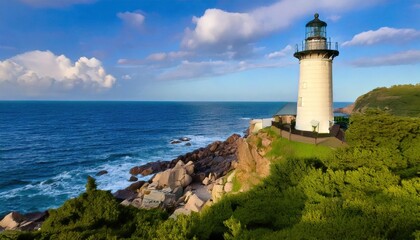 Obraz premium lighthouse on the coast of state 
