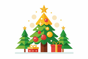  Christmas vector design template white background vector illustration