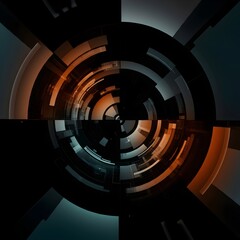 Vibrant digital technology abstract background design texture 