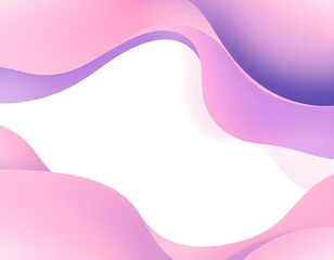 Serene Pastel Wavy Abstract Design with Curvilinear Forms and Fluid Motion Created with Generative AI