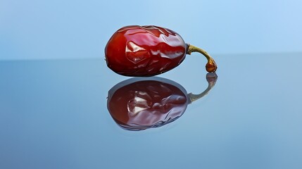 Date with its reflection on a shiny surface. Perfect for calendar designs, inspirational quotes, or minimalist branding projects.