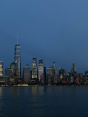 Obraz premium View of Downtown Manhattan from Jersey City