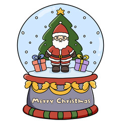 santa claus and snowman