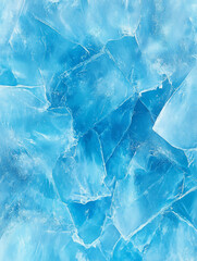 Obraz premium Pristine Nature: Ice Texture Sparkling in Clear Blue, Clean and Shadow-Free