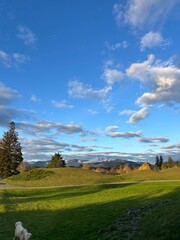 landscape with clouds