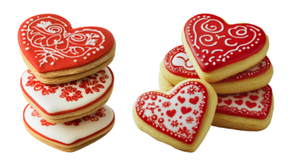 Baking hearts valentine's day cookies kitchen food art cozy ambiance