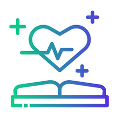 Obraz premium medical handbook Line Gradient Icon