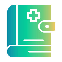 medical handbook Gradient icon