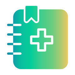 Obraz premium nurse handbook Gradient icon