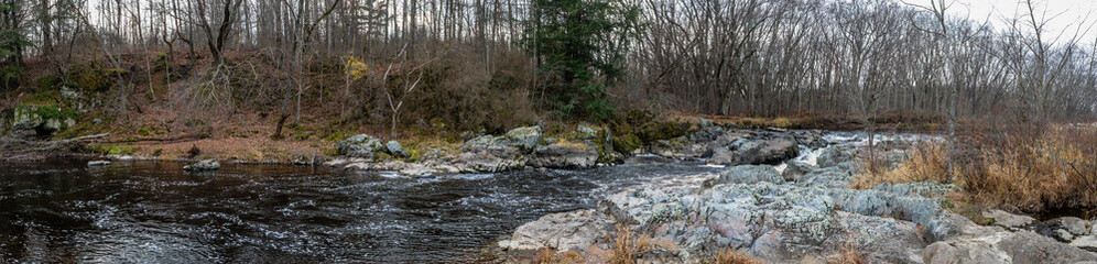 Big Rib River at Rib Falls County Park in Marathon county Wisconsin