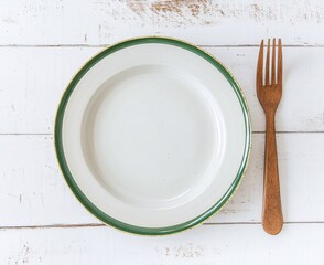 plate with fork and knife