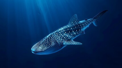 Naklejka premium Whale Shark Identity: Unique Spot Patterns Reveal Individuals in Vibrant Underwater Photography