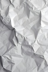 Obraz premium Abstract white crumpled and creased recycle paper texture background, texture, wallpaper