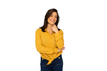 Ambitious Latina woman with a professional look