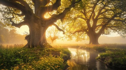 morning in the forest