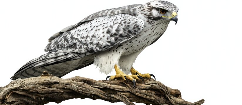 Gyrfalcon Perched on a Branch