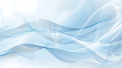 Naklejka premium Abstract Blue and White Waves