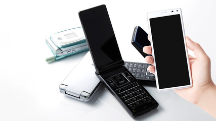 携帯_ガラケー_懐かしの二つ折れ