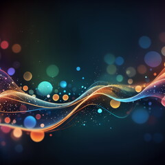 Abstract background ideal for digital, technologies, data science, scientific, neural networks, AI, network, data transmission and analysis, audio and visual concept.