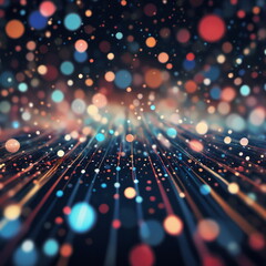 Abstract background ideal for digital, technologies, data science, scientific, neural networks, AI, network, data transmission and analysis, audio and visual concept.