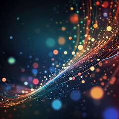 Abstract background ideal for digital, technologies, data science, scientific, neural networks, AI, network, data transmission and analysis, audio and visual concept.