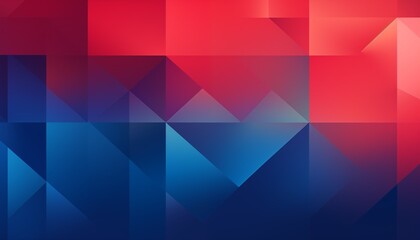 Obraz premium abstract background with triangles, blue, red