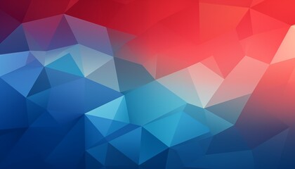Obraz premium abstract background with triangles, blue, red