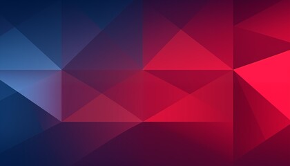 Obraz premium abstract background with triangles, blue, red