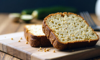 Low-Carb Zucchini Bread with Walnuts