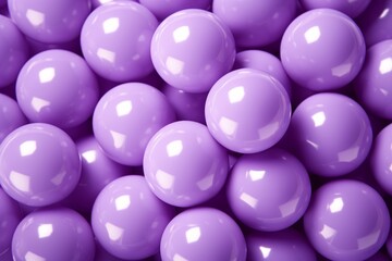 Purple 3D Glossy Balls Background, Purple Shiny Balls Wallpaper, Purple Balls Background, 3D Balls Wallpaper, AI Generative