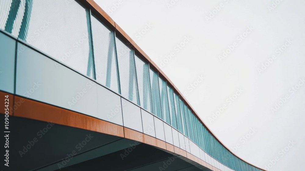Poster a bridge constructed from varied materials and colors, illustrating the strength and resilience deri