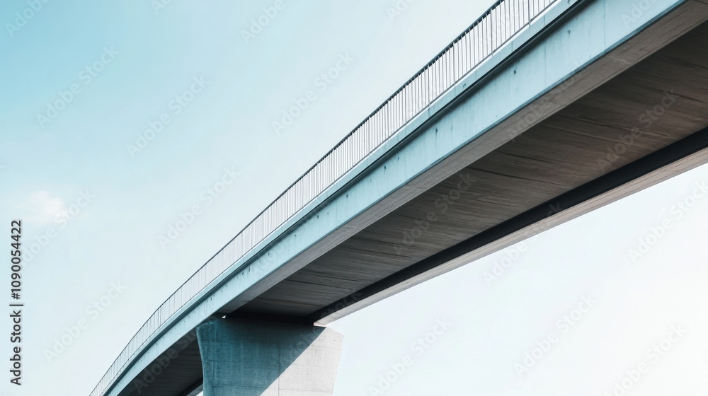 Poster a bridge constructed from varied materials and colors, illustrating the strength and resilience deri