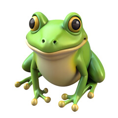 Fototapeta premium frog 3d cartoon icon