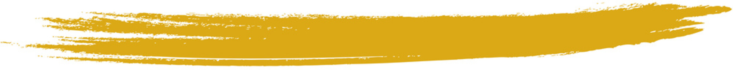 筆で書かれた黄金色の横線