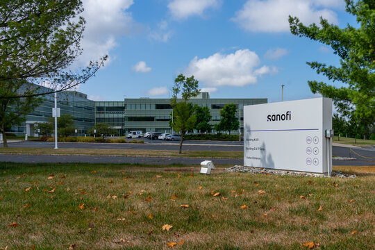 Bridgewater Township, NJ, USA - August 23, 2022: Sanofi US headquarters in Bridgewater Township, NJ, USA. Sanofi S.A. is a French multinational pharmaceutical and healthcare company. 