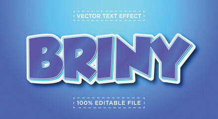 3D Vector Fully Editable Object Text Effect
