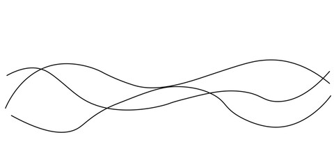 Vector curve wave seamless pattern background. Abstract thin gray and white wavy lines background. Thin wavy curve line vector background.