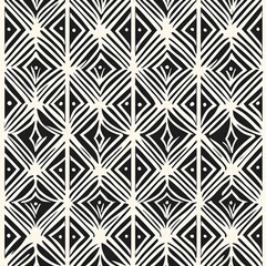 Elegant Art Deco Geometric Seamless Pattern with Luxurious Tones and Symmetrical Shapes