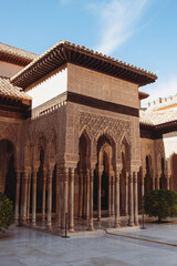 Obraz premium The palace at the Alhambra in Granada in Spain. 