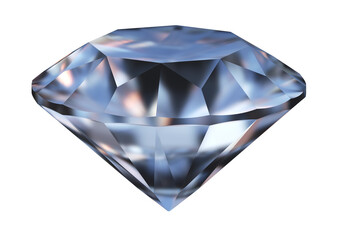 Fototapeta premium Luxury dark blue diamond on transparent background - 16bit PNG