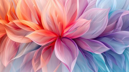 Obraz premium Abstract pastel floral design.