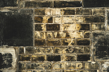 Brick wall background texture. Textured background of brick wall. Brick surface. Wall from brick...