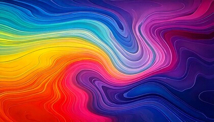 Colorful fluid gradients, smooth transitions between vibrant colors. generative ai