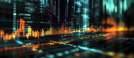 Abstract Data Visualization:  Dynamic Financial Market Trends